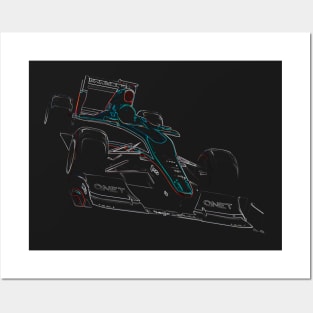 formula one, formula car colored Posters and Art